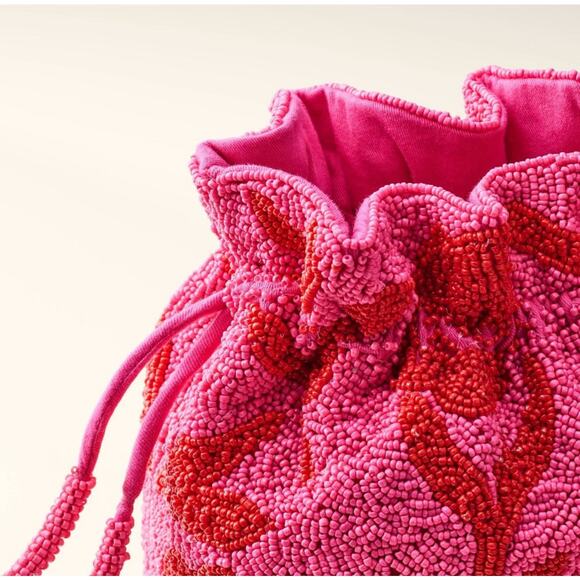 Beaded Rose Drawstring Bucket Bag - Kate Spade + Target - Picture 3 of 5